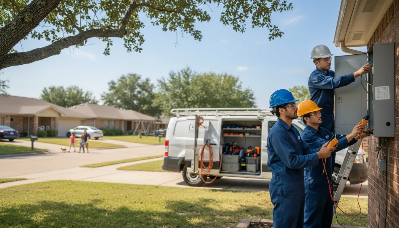 Certified electrician providing emergency electrical services in Kensington, KS